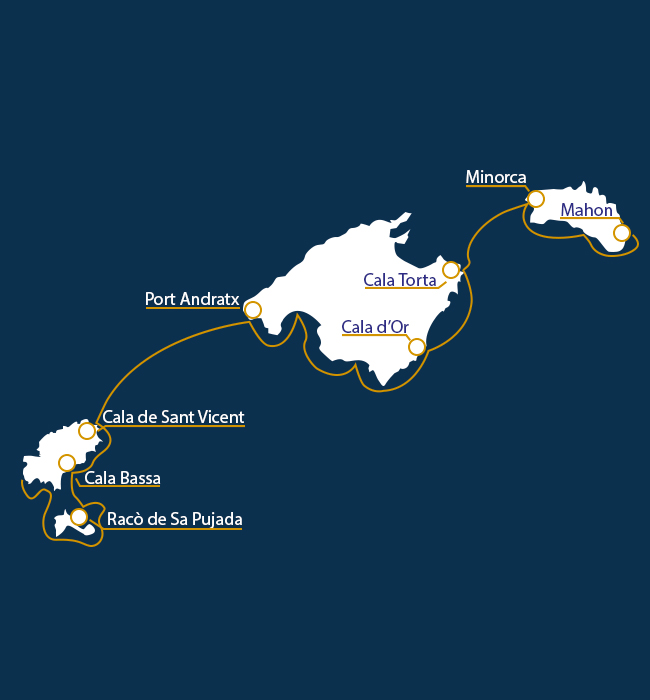 Cruise in the Balearic archipelago