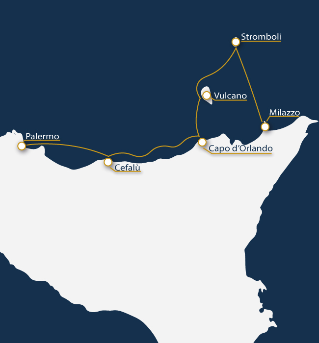 Northen coast and Aeolian Islands