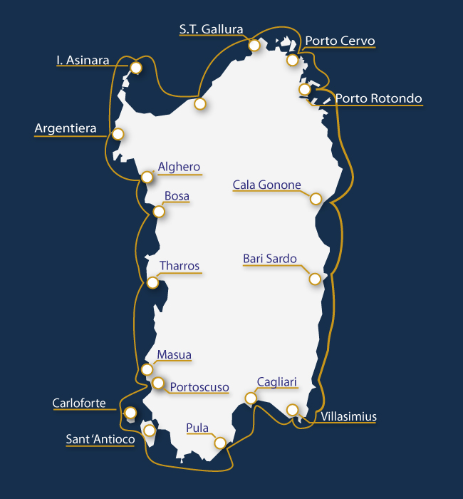 Circumnavigation of the island 